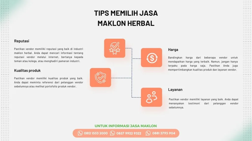 Tips memilih maklon herbal terpercaya