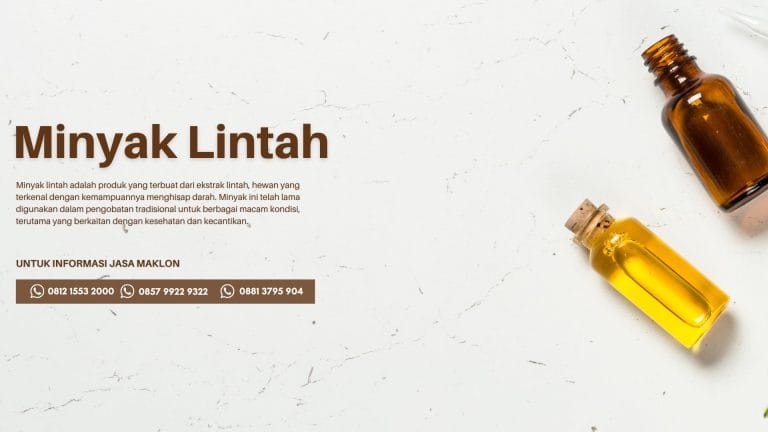 Maklon Minyak Lintah