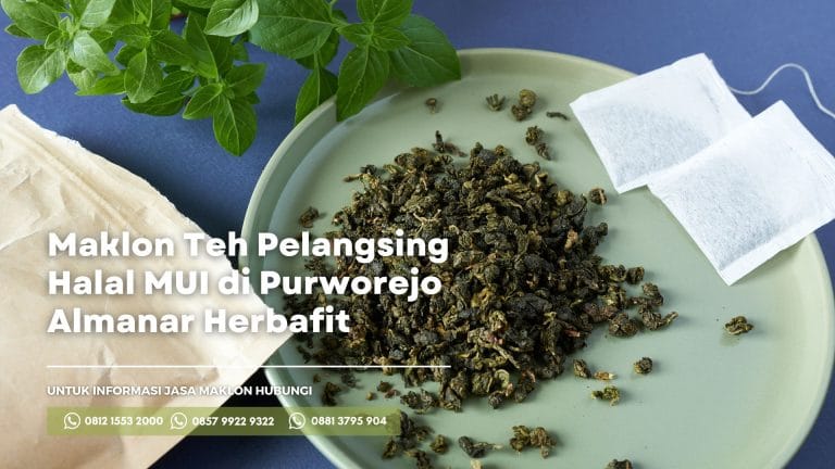 Pabrik Maklon teh pelangsing halal mui almanar herbafit