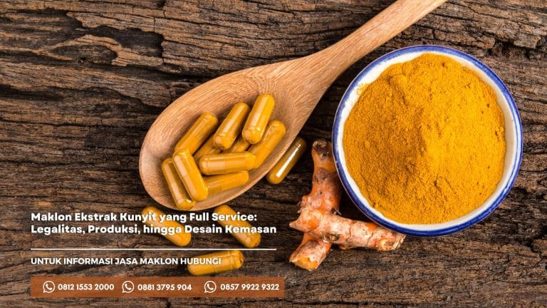 Tempat Jasa Maklon Ekstrak Kunyit Terbaik dengan sediaan yang bisa menyesuaikan