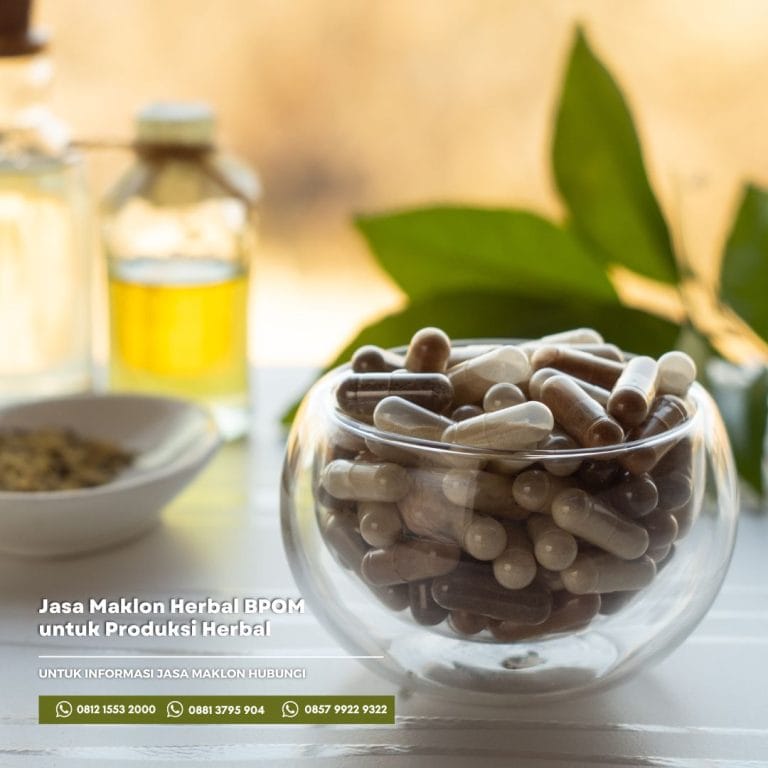 pabrik jasa maklon herbal bpom untuk produksi produk herbal anda dengan nama merek milik anda