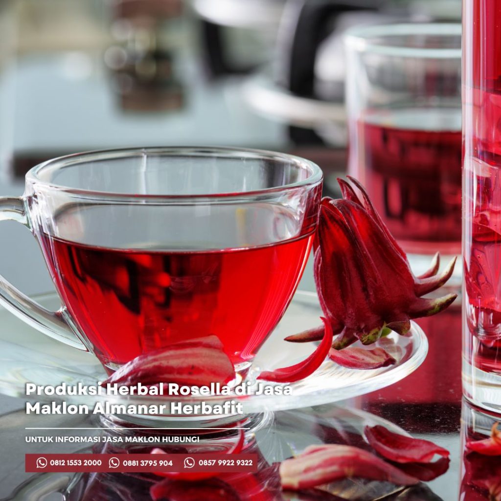 Maklon produksi herbal rosella di jasa maklon almanar herbafit