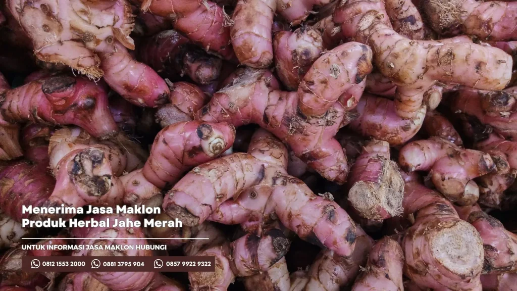 Menerima Jasa Maklon Produk Herbal Jahe Merah