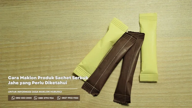 Cara Mudah Maklon Serbuk sachet Jahe Herbal untuk Bisnis dengan nama merek anda