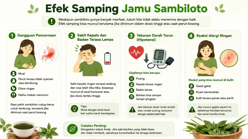 Efek samping jamu sambiloto