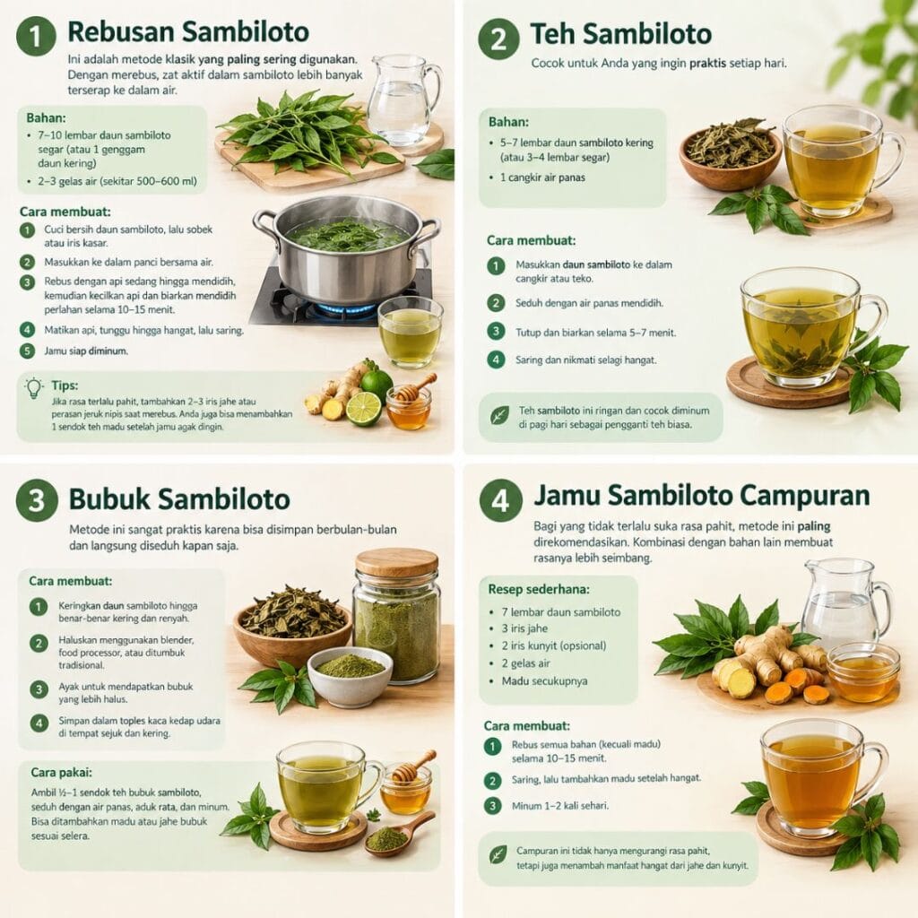 Metode mengolah sambiloto
