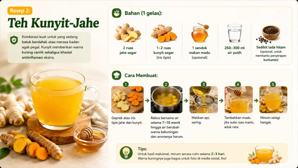 Resep 2: Teh Kunyit-Jahe
