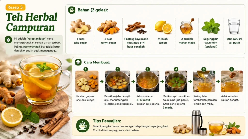 Resep 3: Teh Herbal Campuran
